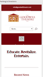 Mobile Screenshot of goodwilltheatre.net