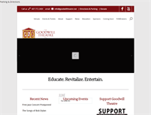 Tablet Screenshot of goodwilltheatre.net